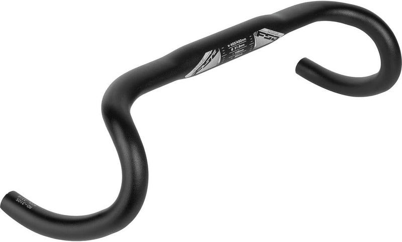 FSA Adventure Compact, Manubrio a Goccia Unisex, Nero, 46 cm
