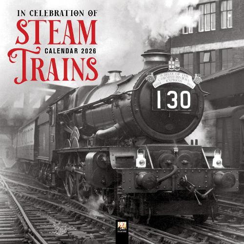 Steam Trains Heritage Wall Calendar 2026 (Art Calendar