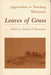 Approaches to Teaching Whitman's Leaves of Grass