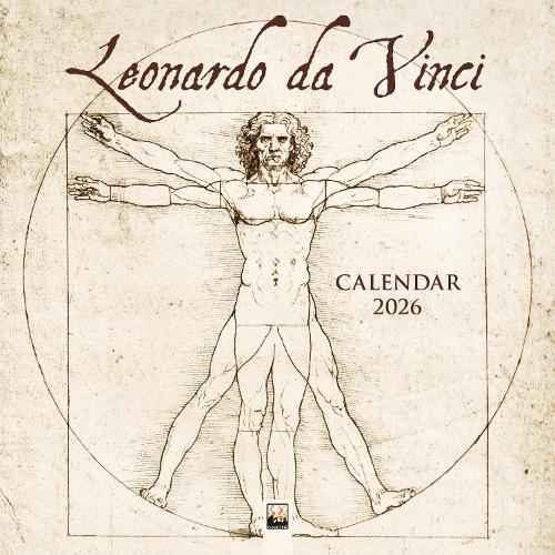 Leonardo da Vinci Wall Calendar 2026 (Art Calendar