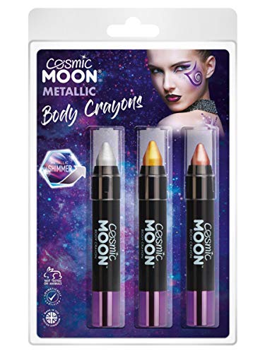 Smiffys Cosmic Moon Metallic Body Crayons,