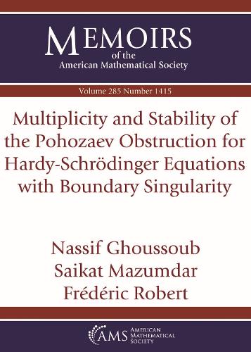 Multiplicity and Stability of the Pohozaev Obstruction for Hardy-Schrodinger Equations with Boundary Singularity (Memoirs of the American Mathematical Society