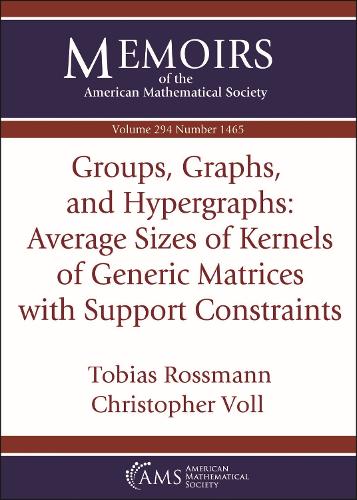 Groups, Graphs, and Hypergraphs: Average Sizes of Kernels of Generic Matrices with Support Constraints