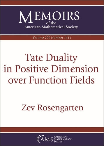 Tate Duality in Positive Dimension Over Function Fields