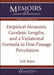 Empirical Measures, Geodesic Lengths, and a Variational Formula in First-Passage Percolation