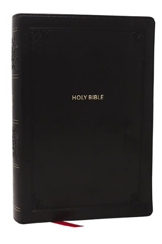 KJV Giant Print End-of-Verse Reference Bible, Black Leathersoft, Red Letter, Comfort Print