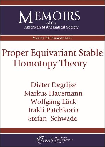 Proper Equivariant Stable Homotopy Theory (Memoirs of the American Mathematical Society