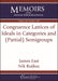 Congruence Lattices of Ideals in Categories and (Partial) Semigroups