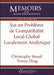 Sur Un Probleme De Compatibilite Local-Global Localement Analytique (English/French Edition)