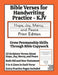 Bible Verses for Handwriting Practice - KJV