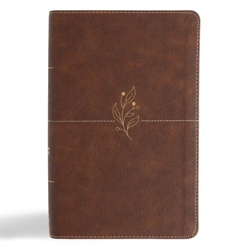 CSB Single-Column Personal Size Bible, Digital Study Edition, Brown Leathertouch