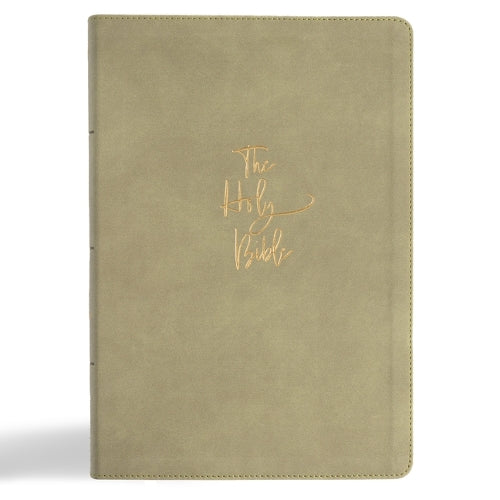 KJV Super Giant Print Reference Bible, Sage Suedesoft Leathertouch