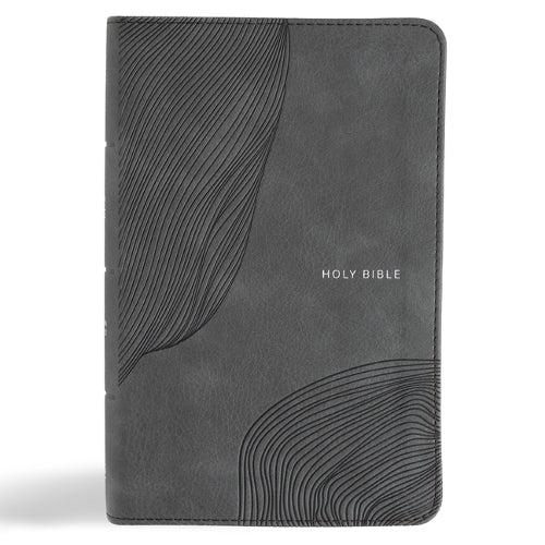 CSB Single-Column Compact Bible, Digital Study Edition, Charcoal Leathertouch