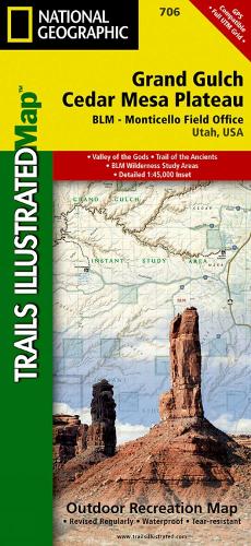 Grand Gulch, Cedar Mesa Plateau Map