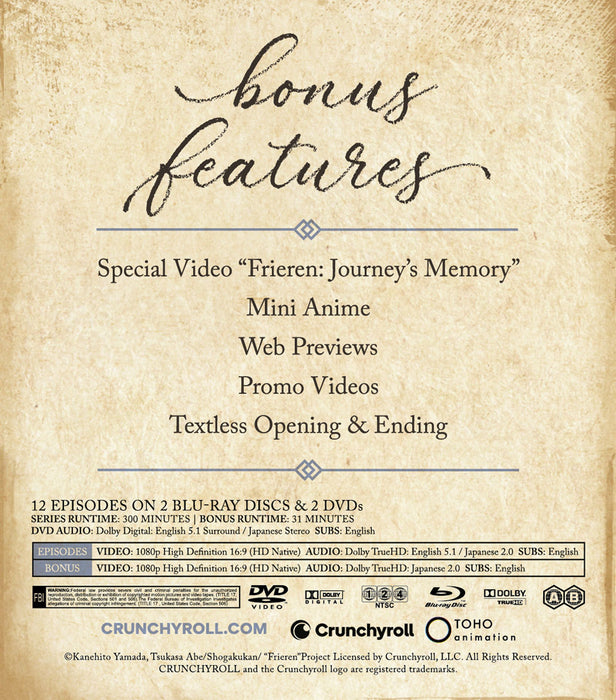 FRIEREN: Beyond Journey's End - Season 1 Part 2 Limited Edition