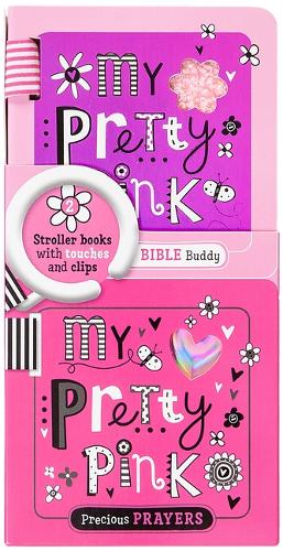 Shiny Vinyl Stroller Books Set - Pink