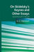 On Skidelsky's Keynes and Other Essays