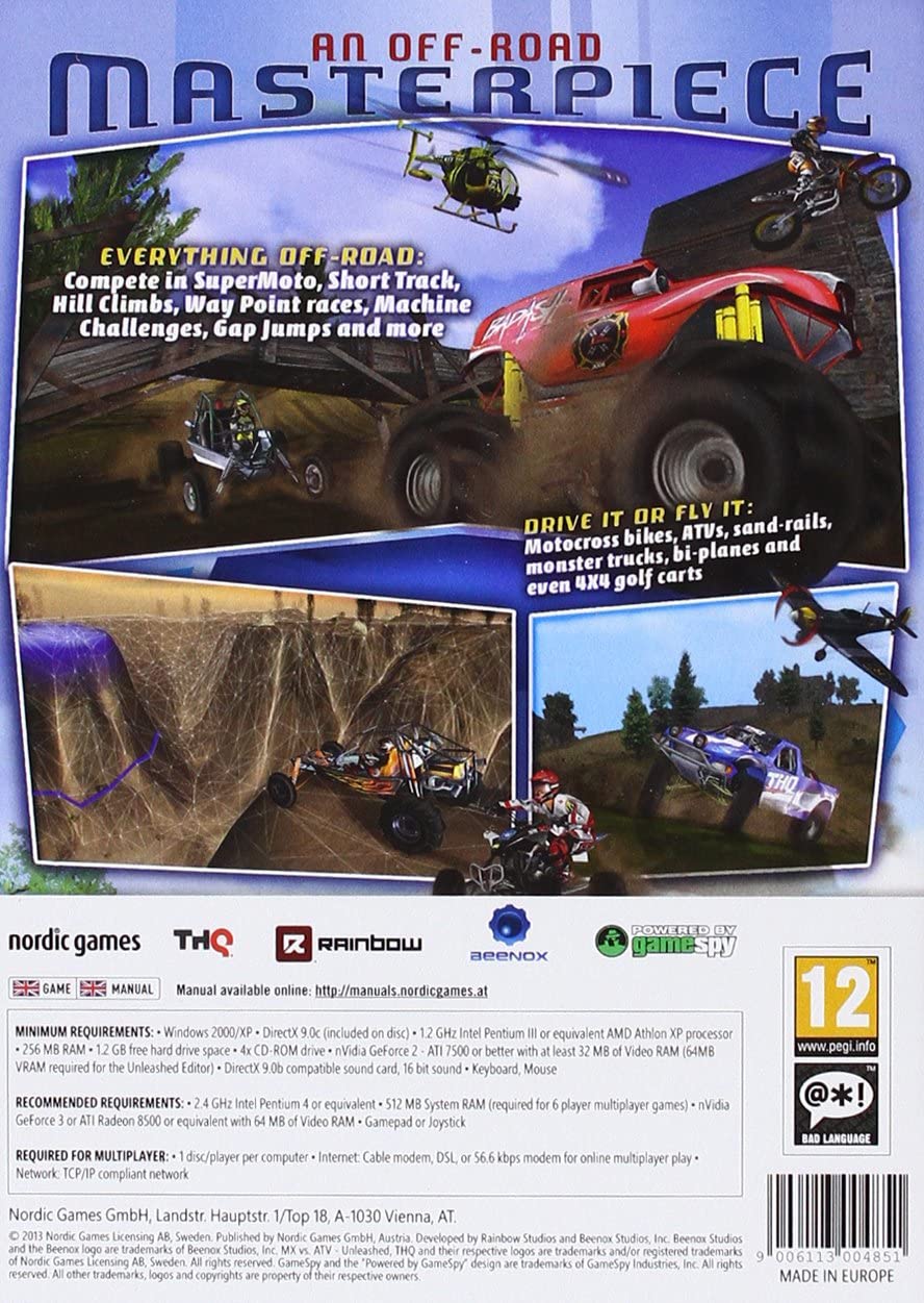 MX Vs ATV Unleashed (PC DVD