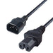 1M Mains Extension Power Cable C14 Plug To C15 Socket