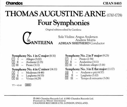 Symphonies 1 and 4