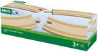 BRIO World Curved Switches Wooden Train Track for Kids Age 3 Years Up - Compatible with all Railway Sets & Accessories