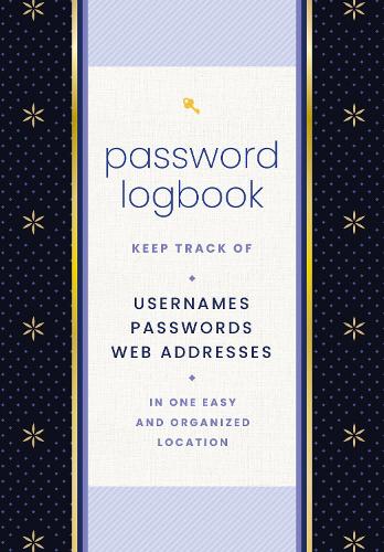 Password Logbook (Black & Gold)