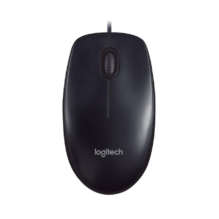 Logitech M90 Wired USB Mouse, 1000 DPI Optical Tracking, Ambidextrous PC / Mac / Laptop - Black, One size, (910-001793) taille unique