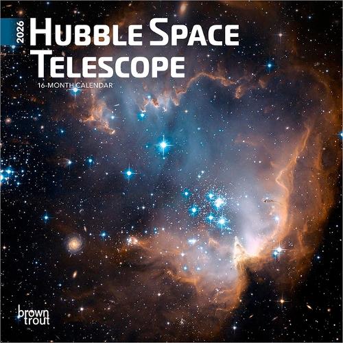 Hubble Space Telescope 2026 7 X 14 Inch (Hanging) Monthly Mini Wall Calendar