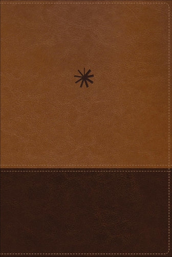 NBLA, Biblia Cronológica de Estudio, Interior a cuatro colores, Leathersoft, dos tonos café, Comfort Print