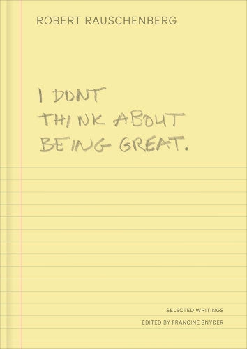 I Don't Think About Being Great