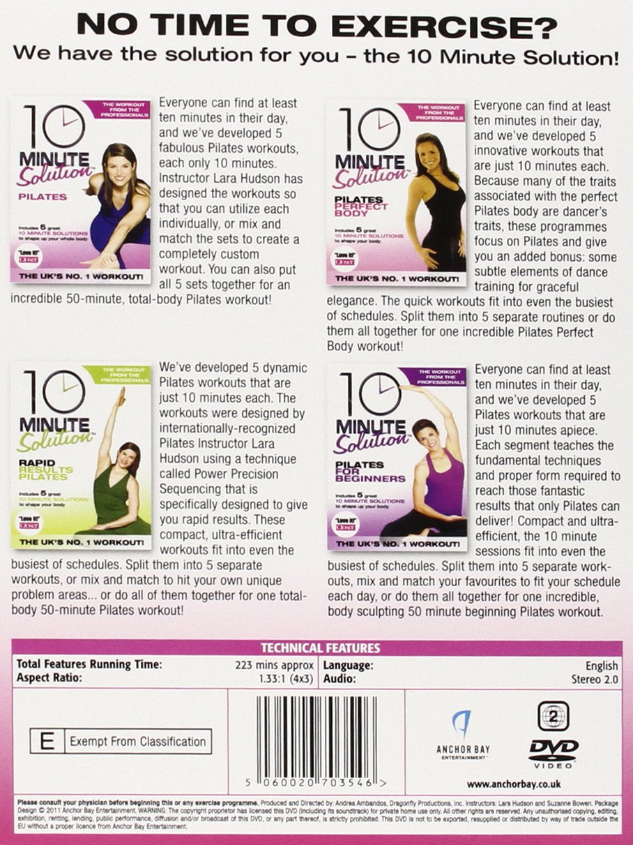 10 Minute Solution - The Pilates Collection  & Pilates Weight Loss Workout For Dummies
