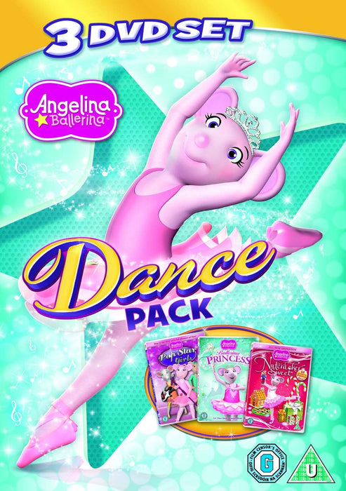 Angelina Ballerina: Dance Pack (triple pack - The Nutcracker Sweet, Pop Star Girls, Ballerina Princess)