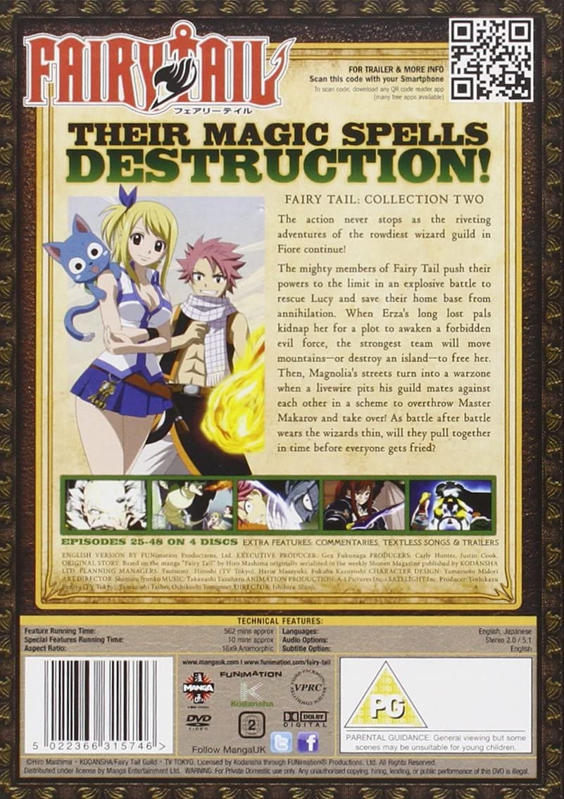 Fairy Tail: Collection Two (Episodes 25-48)