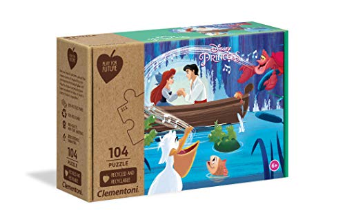 Disney: Clementoni - Puzzle 104 Pezzi Princess Play For Future