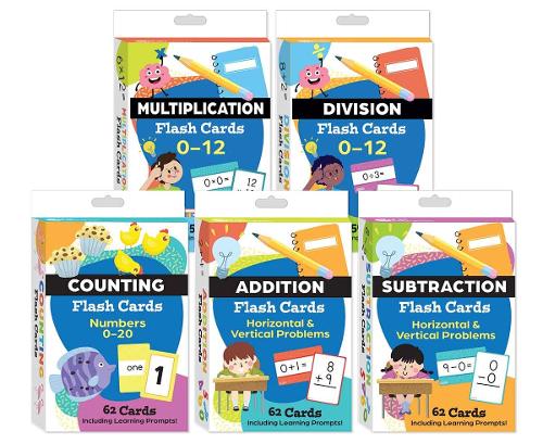 Math Flash Cards 5-Deck Set
