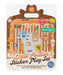 Little Foodies Reusable Sticker Play Set: 30+ Reusable Whataburger Food Stickers and 2 Fold-Out Play & Go Scenes (Whataburger Activity
