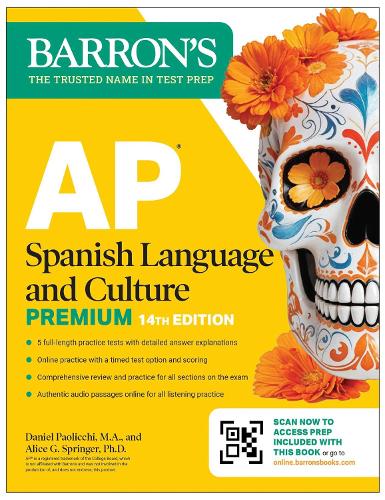 AP Spanish Language and Culture Premium, Fourteenth Edition: Prep Book with 5 Practice Tests + Comprehensive Review + Online Practice (2026)