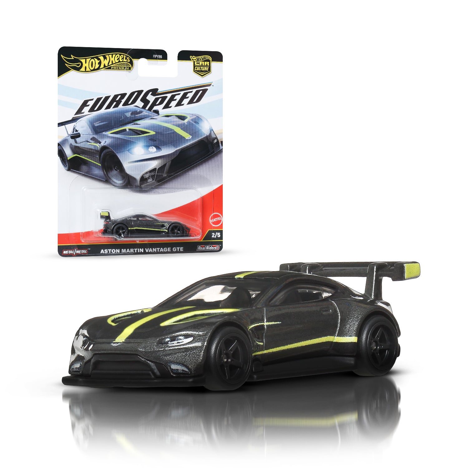 Hot Wheels Car Culture Premium 1:64 Scale Die-Cast Toy Aston Martin Vantage GTE for Collectors