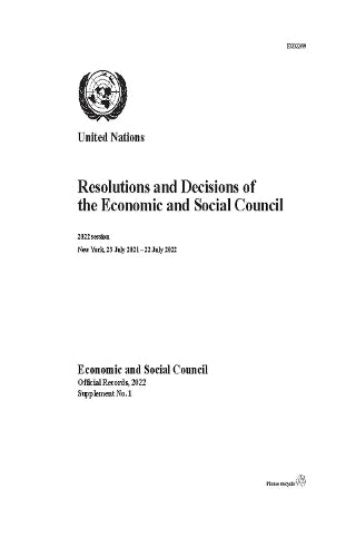 Resolutions and Decisions of the Economic and Social Council: 2022 Session