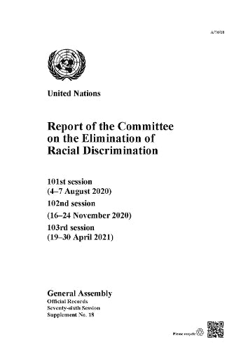 Report of the Committee on the Elimination of Racial Discrimination