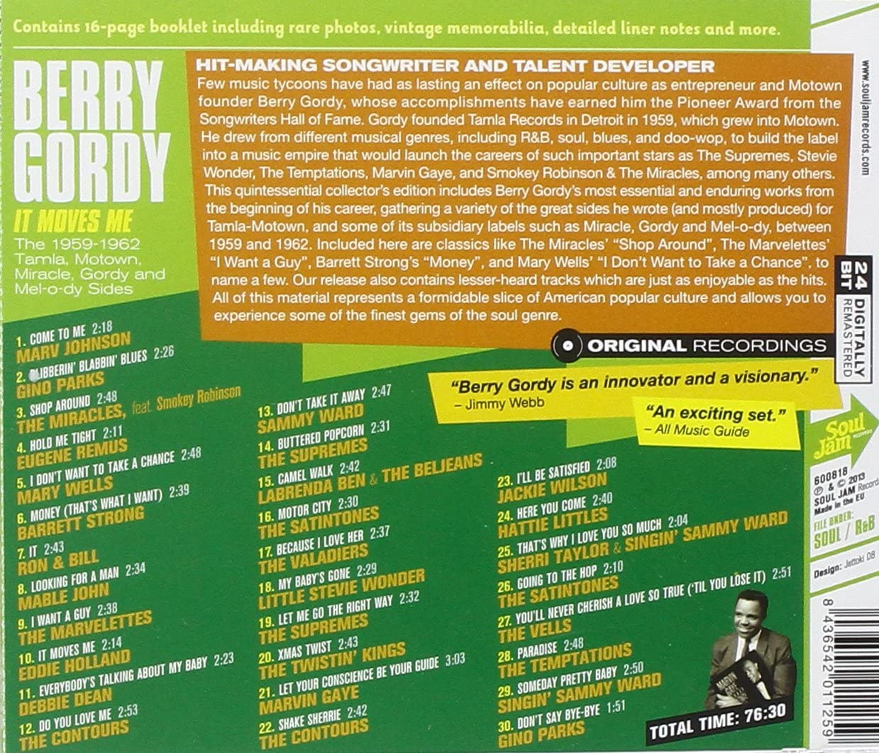 It Moves Me - The Songs of Berry Gordy