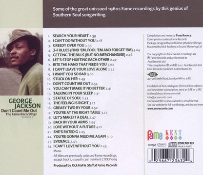 The Fame Recordings: Don't Count Me Out - Volume 1
