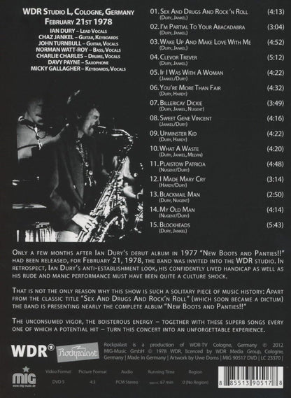 Ian Dury & The Blockheads - Live At Rockpalast 1978