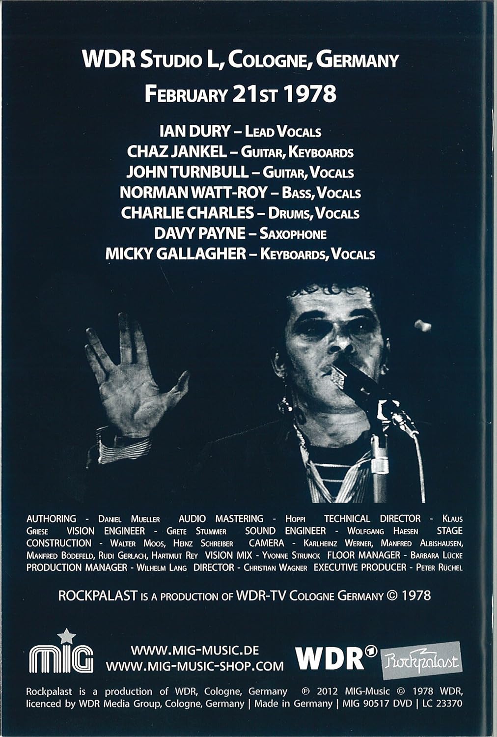 Ian Dury & The Blockheads - Live At Rockpalast 1978
