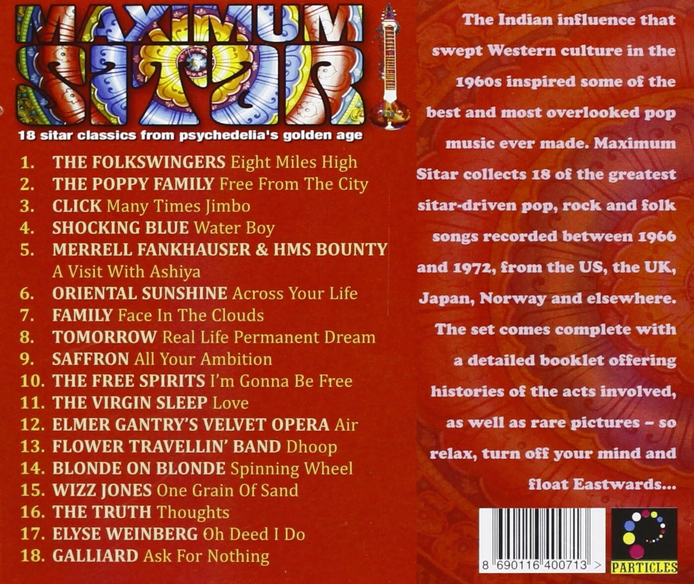 Maximum Sitar: 18 Sitar Classics from Psychedelia's Golden Age