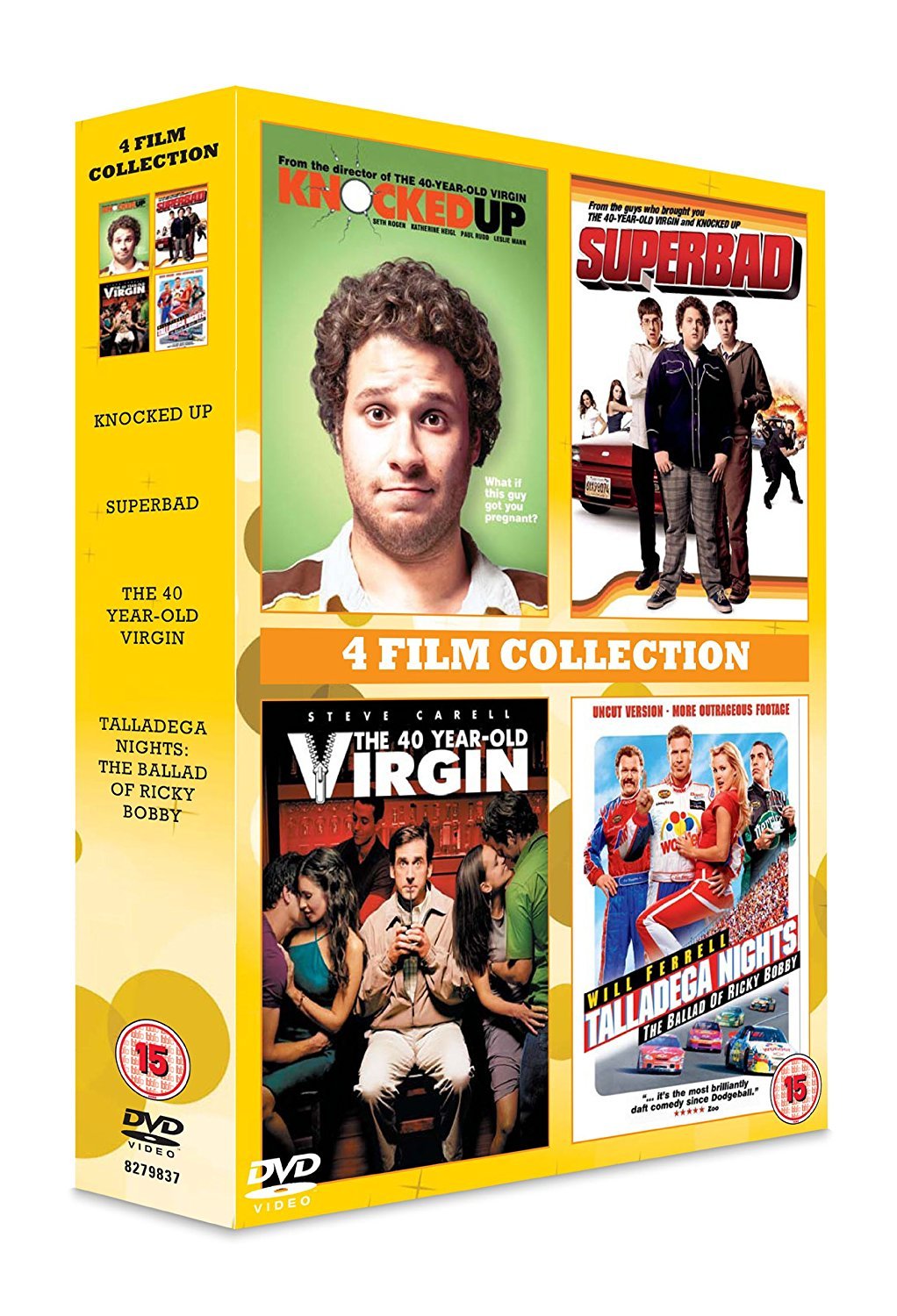 4 Film Collection: Knocked Up/Superbad/40 Year Old Virgin/Talladega Nights