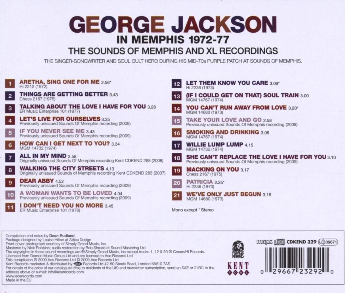 In Memphis 1972-77: The Sounds of Memphis and XL Recordings