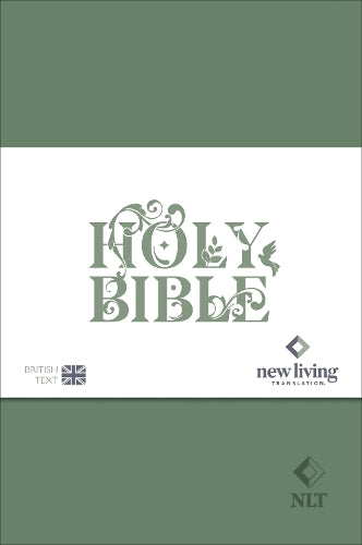 NLT Holy Bible, Sage Green Flexiback, Leather-Feel, Debossed Detailing, British Text, NLT New Living Translation, Flexiback, Standard size