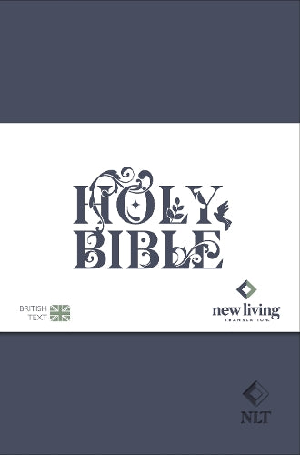 NLT Holy Bible, Navy Blue Flexiback, Leather-Feel, Debossed Detailing, British Text, NLT New Living Translation, Flexiback, Standard size