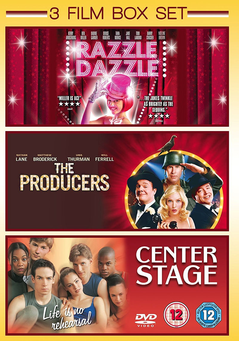 3 Film Box Set: Razzle Dazzle / The Producers / Center Stage